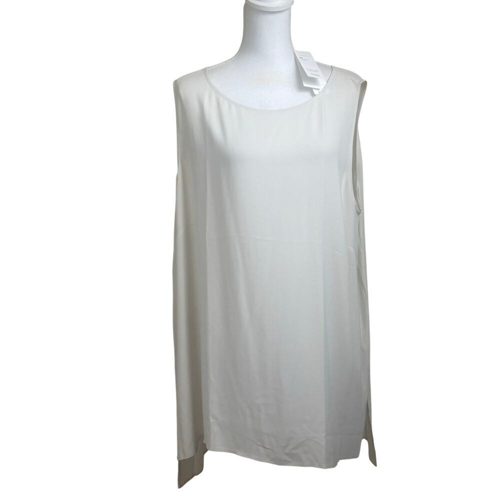 Ef Woman System Tunic, Silk Georgette Crepe, Nwt, Miminalist, Quiet Luxury